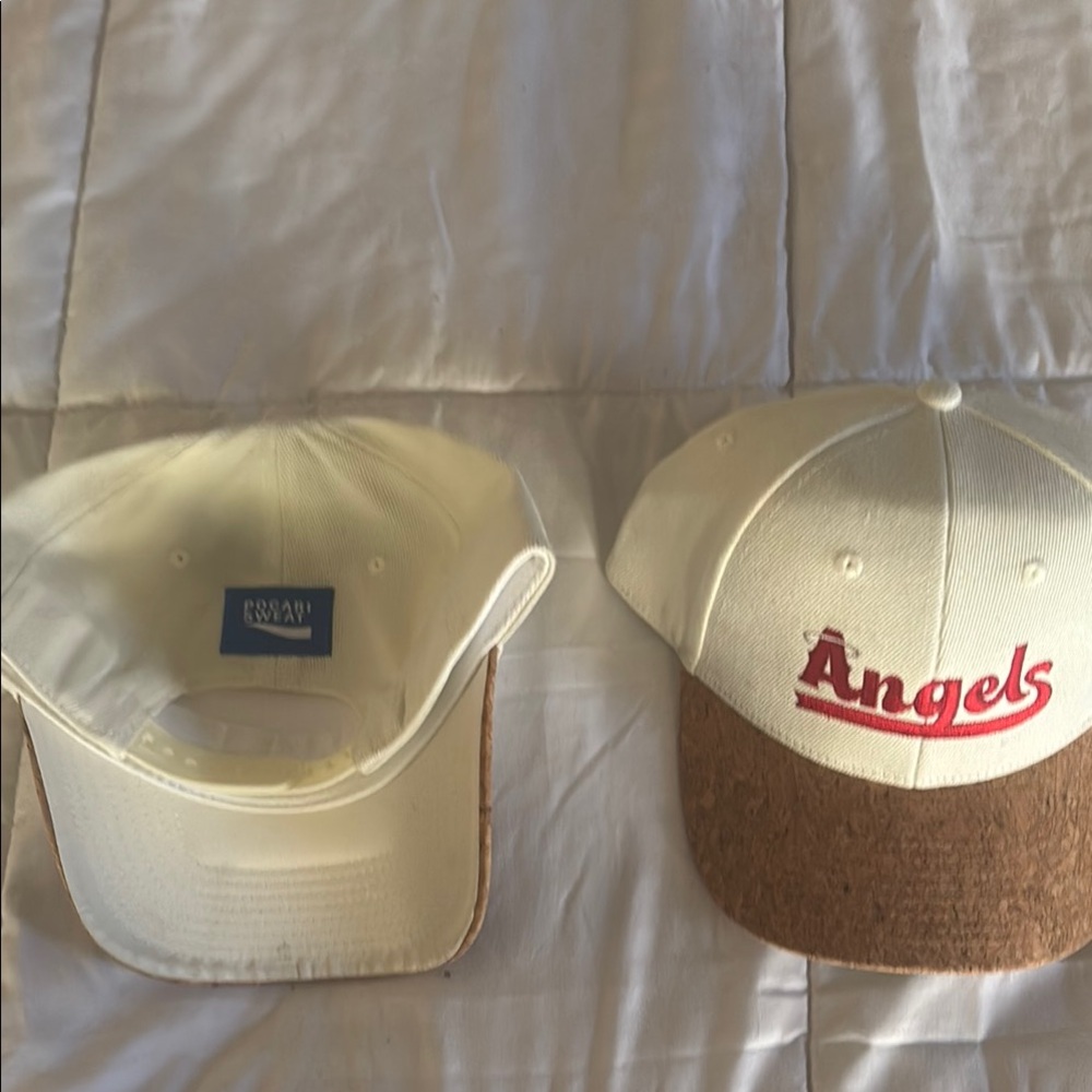 Angels White and Brown Cap
